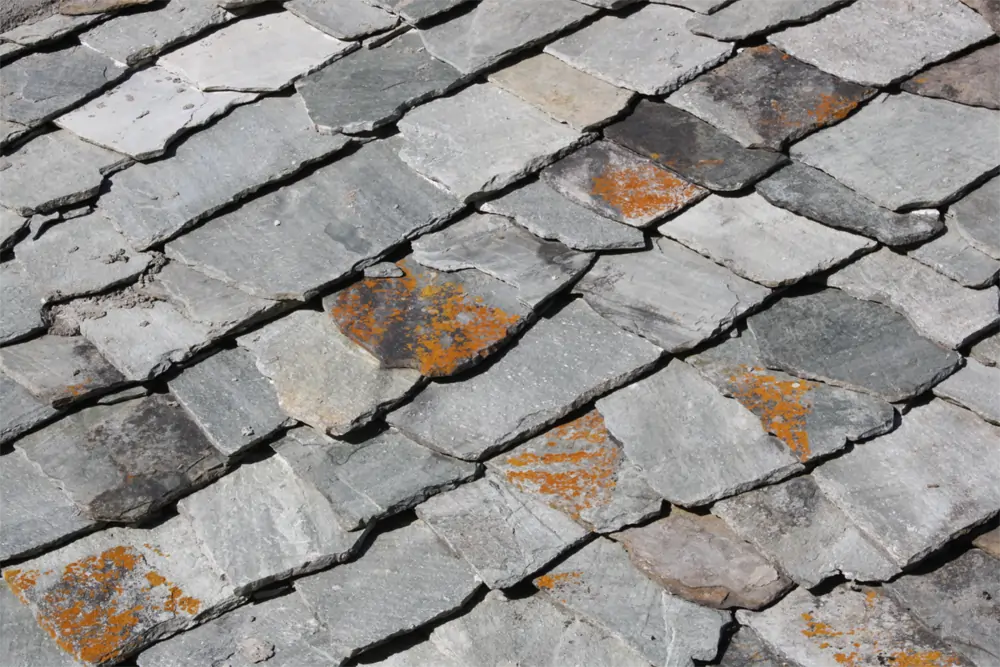 Synthetic slate and specialty roofing material example