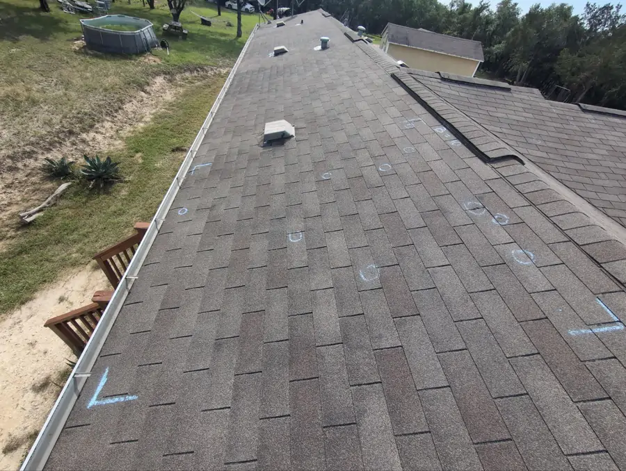 Hail damage roof repair in Central Texas