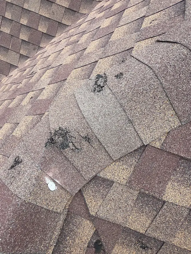 Texas roof insurance claim for hail damage