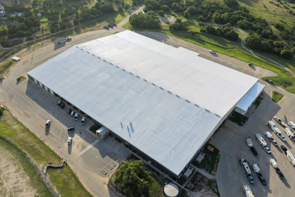 Commercial roof coating system applied by Next Gen Roofing & Construction