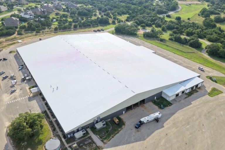 Commercial roof coating system applied by Next Gen Roofing & Construction