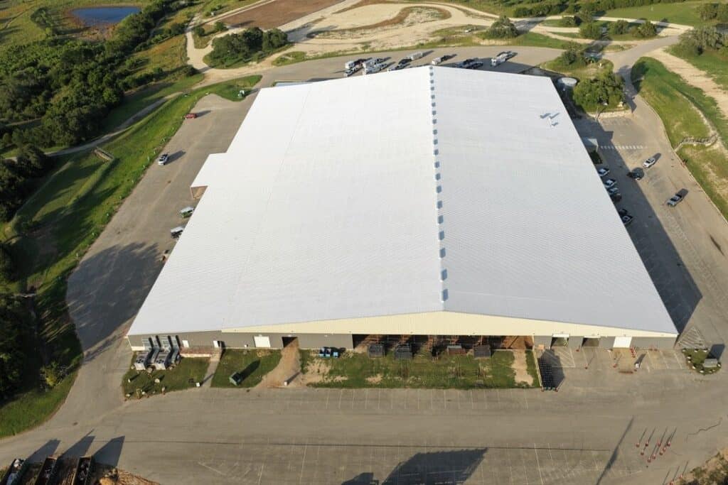 Commercial roof coating system applied by Next Gen Roofing & Construction