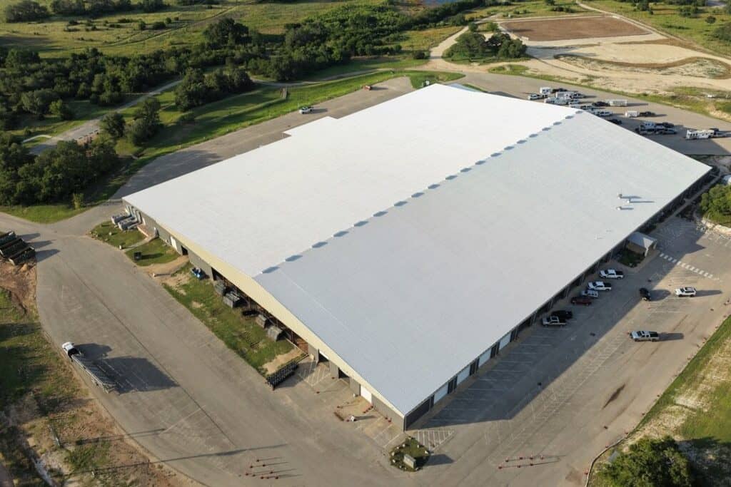 Commercial roof coating system applied by Next Gen Roofing & Construction