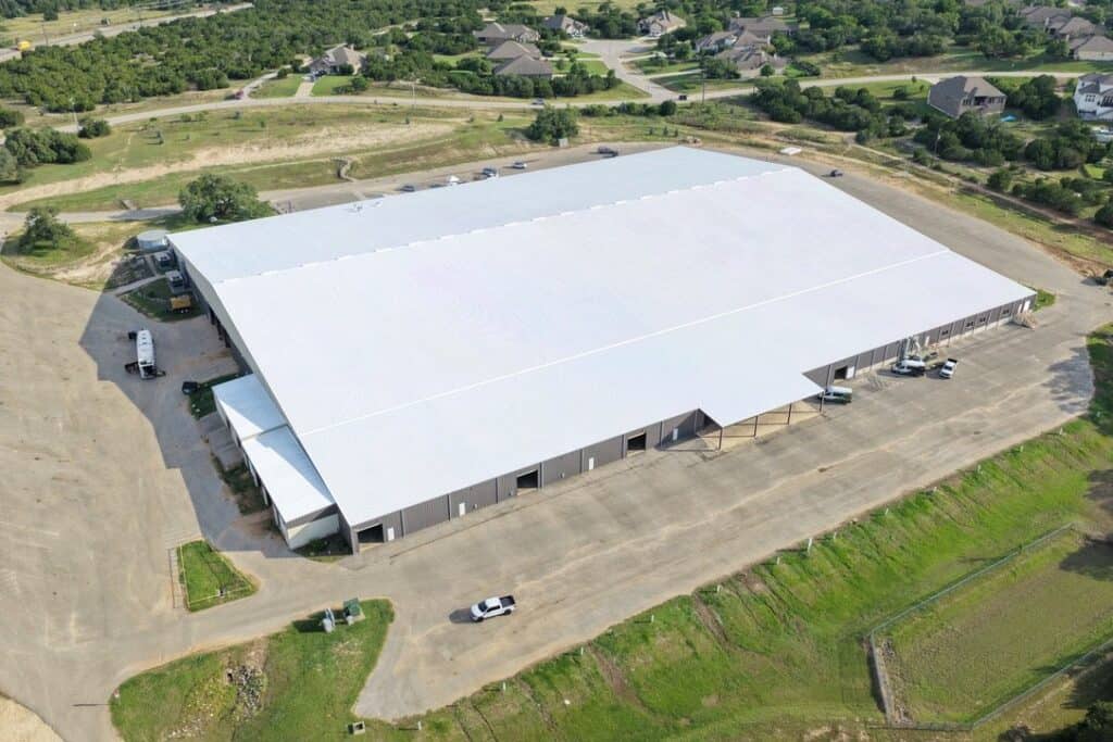 Commercial roof coating system applied by Next Gen Roofing & Construction