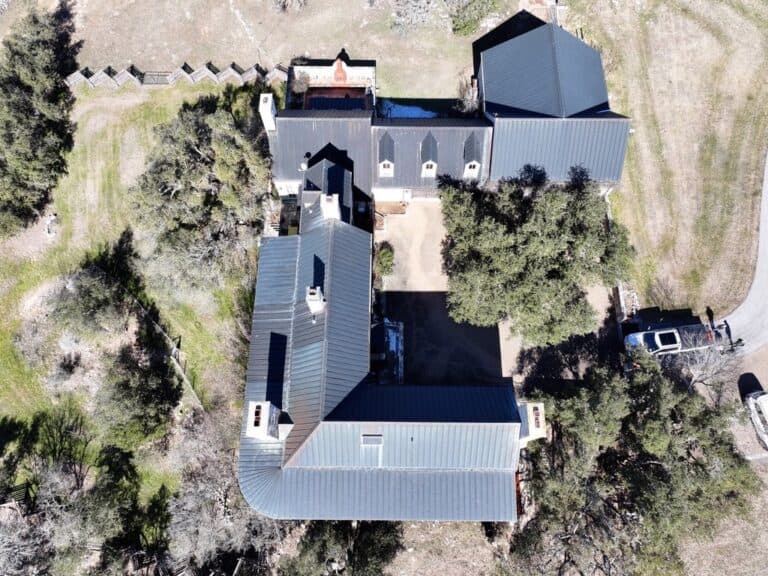 Copper standing seam roof installed by Next Gen Roofing & Construction