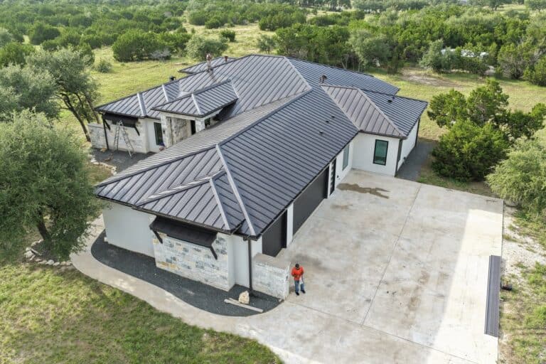 Standing seam metal roof installed by Next Gen Roofing & Construction in Central Texas