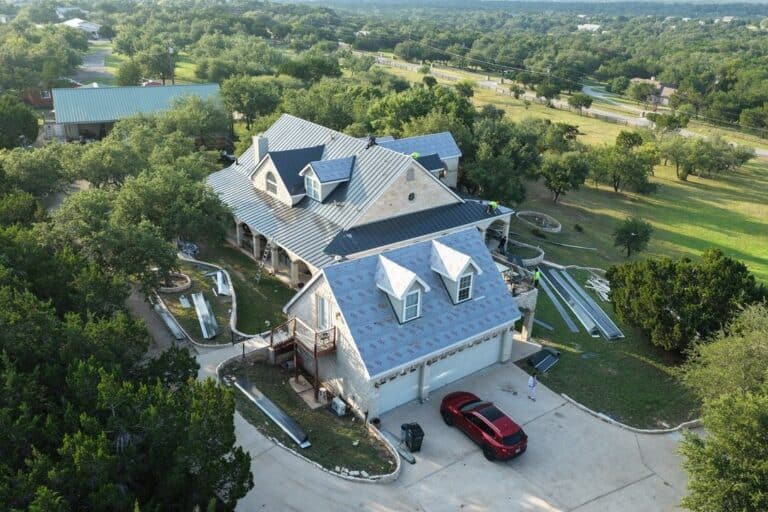 Standing seam metal roof installed by Next Gen Roofing & Construction in Central Texas