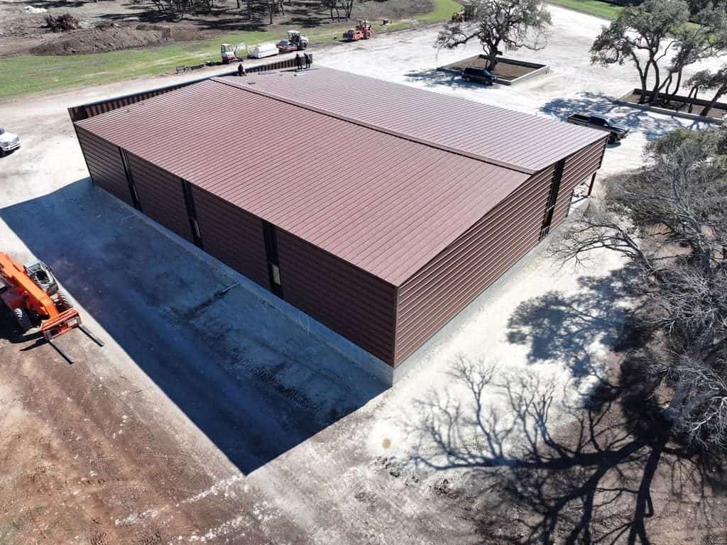 Commercial metal roofing project completed by Next Gen Roofing & Construction in Central Texas