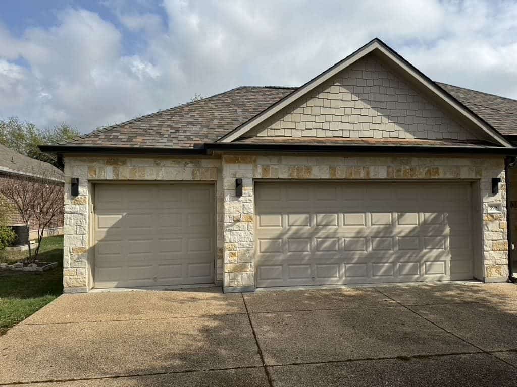 Architectural asphalt shingle roof replacement completed by Next Gen Roofing & Construction in the Austin area