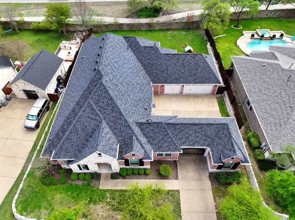 Architectural asphalt shingle roof replacement completed by Next Gen Roofing & Construction in the Austin area