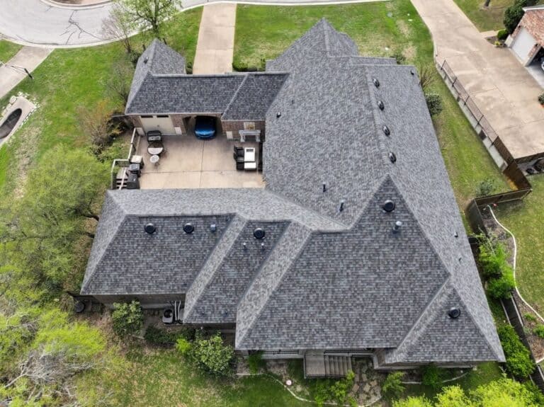 Architectural asphalt shingle roof replacement completed by Next Gen Roofing & Construction in the Austin area