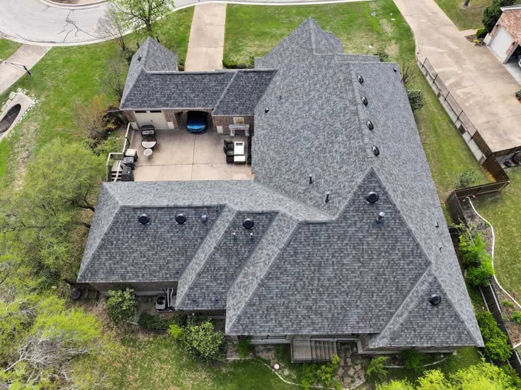 Architectural asphalt shingle roof replacement completed by Next Gen Roofing & Construction in the Austin area