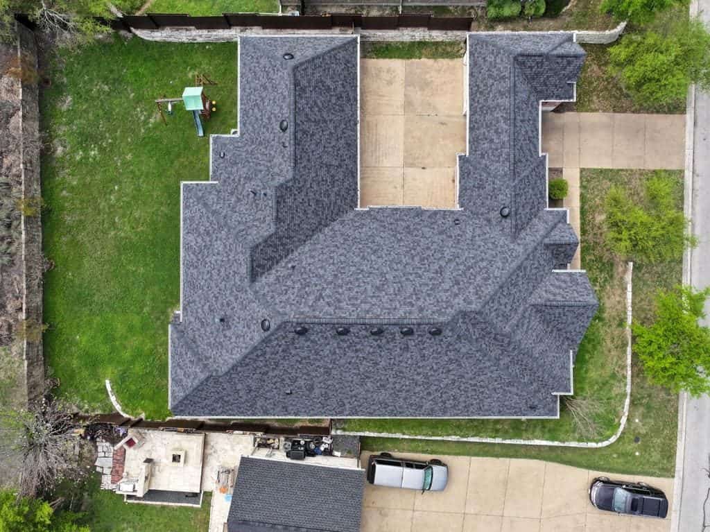 Architectural asphalt shingle roof replacement completed by Next Gen Roofing & Construction in the Austin area