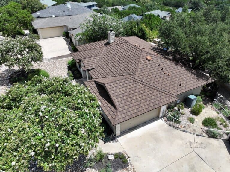 Stone coated steel roof installed by Next Gen Roofing & Construction