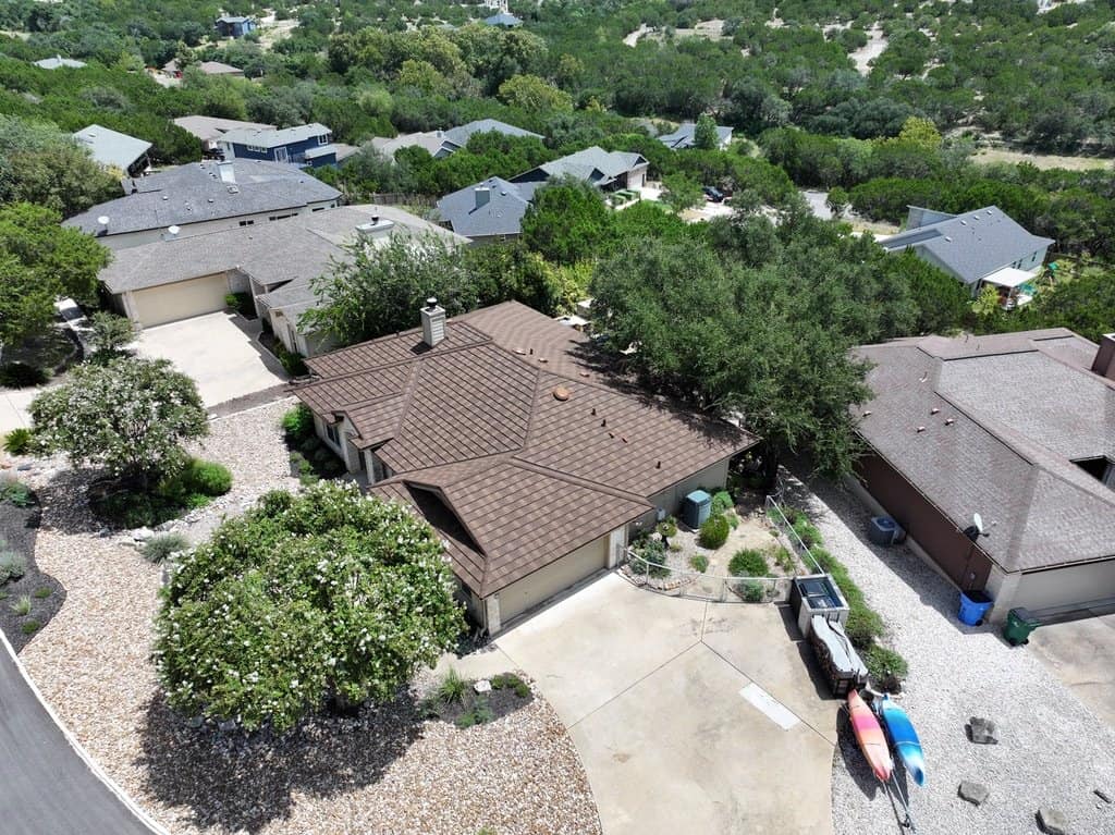 Stone coated steel roof installed by Next Gen Roofing & Construction